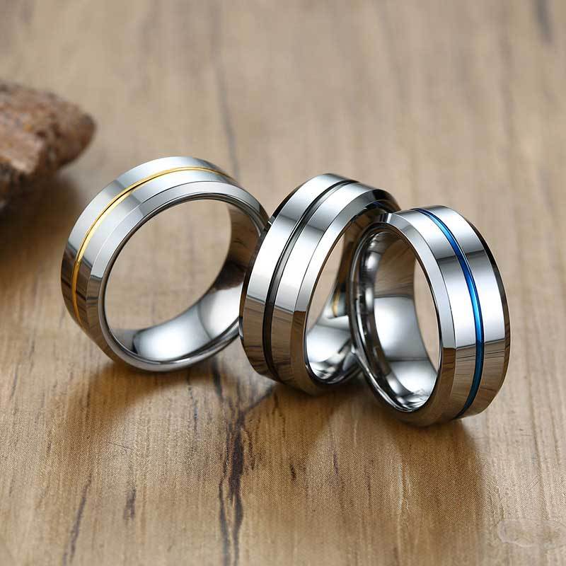 Men's Simple & Classic Wide Wedding Band In Titanium Steel