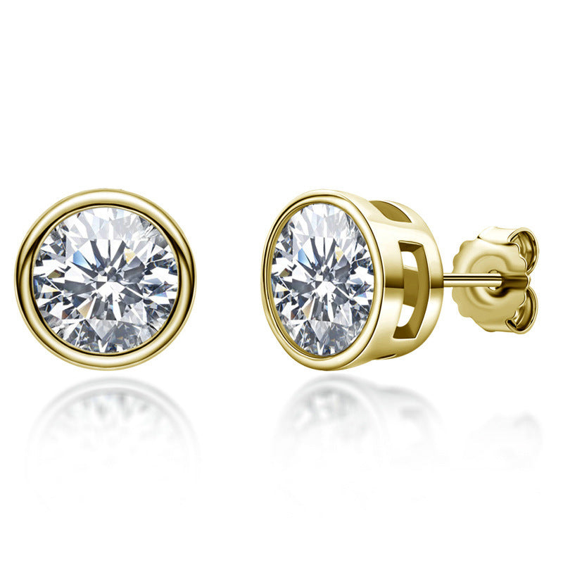 0.5Ct Moissanite Gorgeous Round Cut Stud Earrings