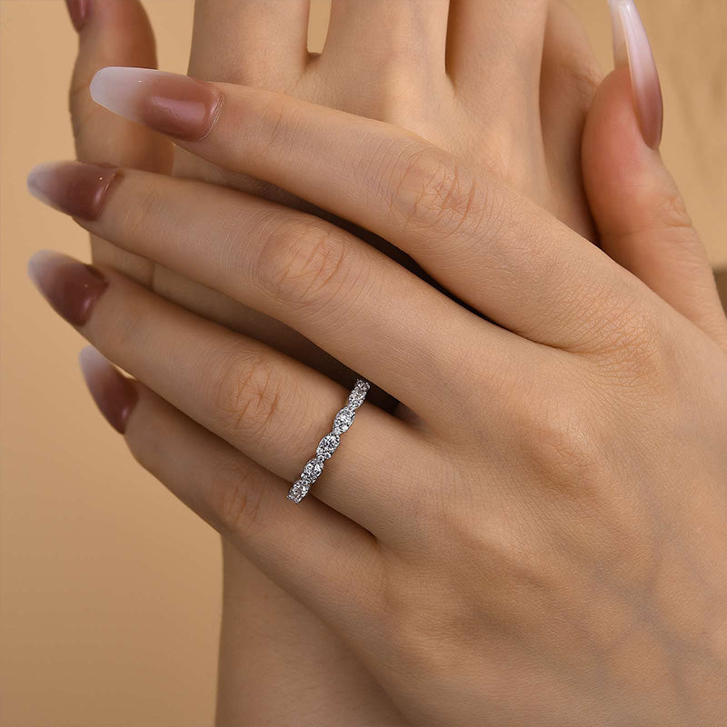 Ahabobo Pear Shape Design Women's Wedding Band