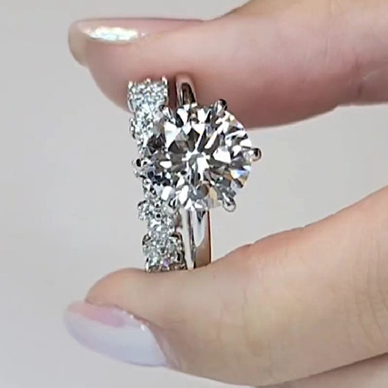 Ahabobo Classic Round Cut Ring Set