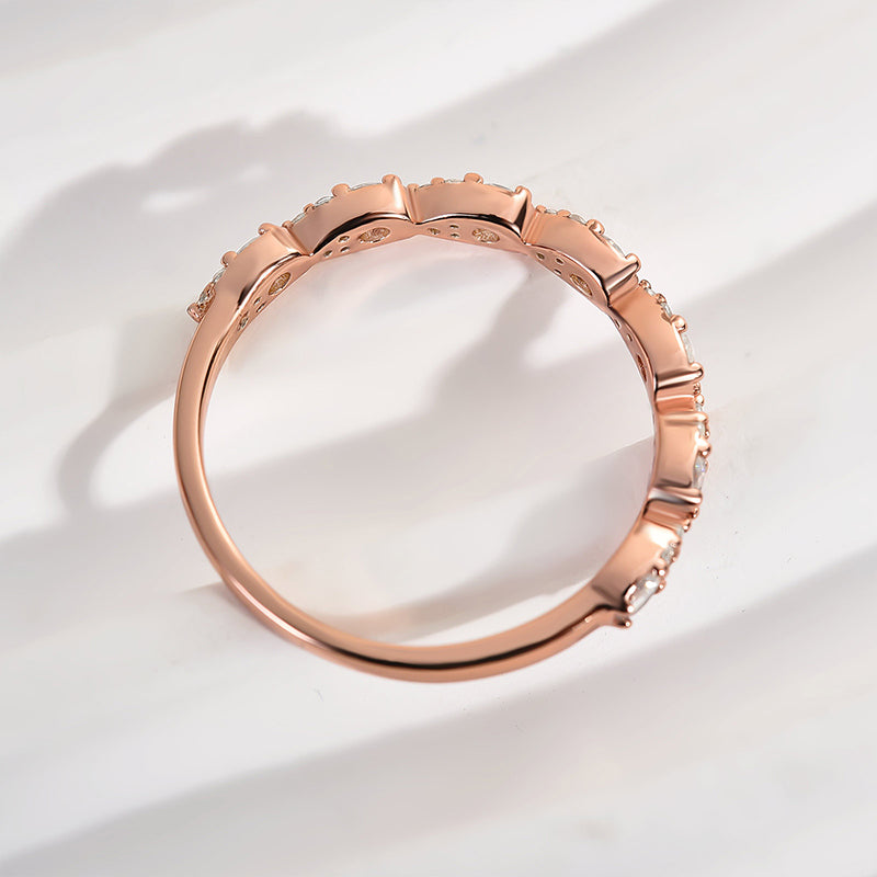 Ahabobo Pear Shape Design Women's Wedding Band