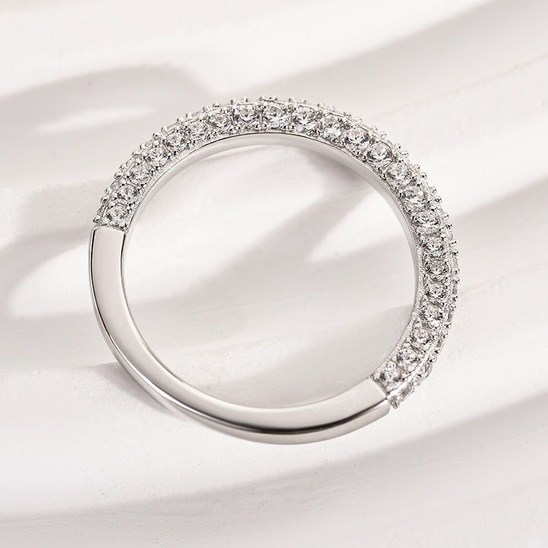 Ahabobo Classic Round Cut Women's Wedding Band