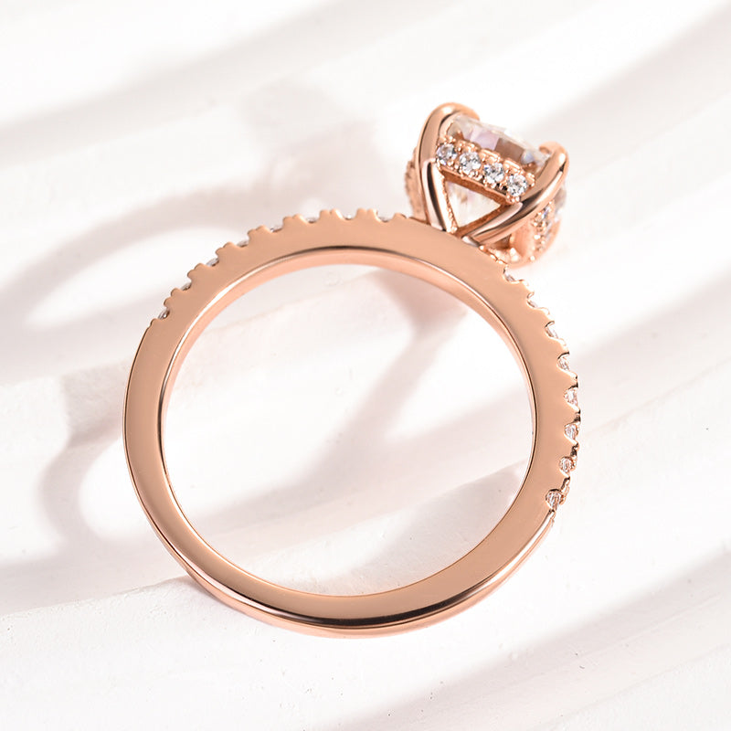 Maxine Moissanite 2.0 Carat Cushion Cut Engagement Ring