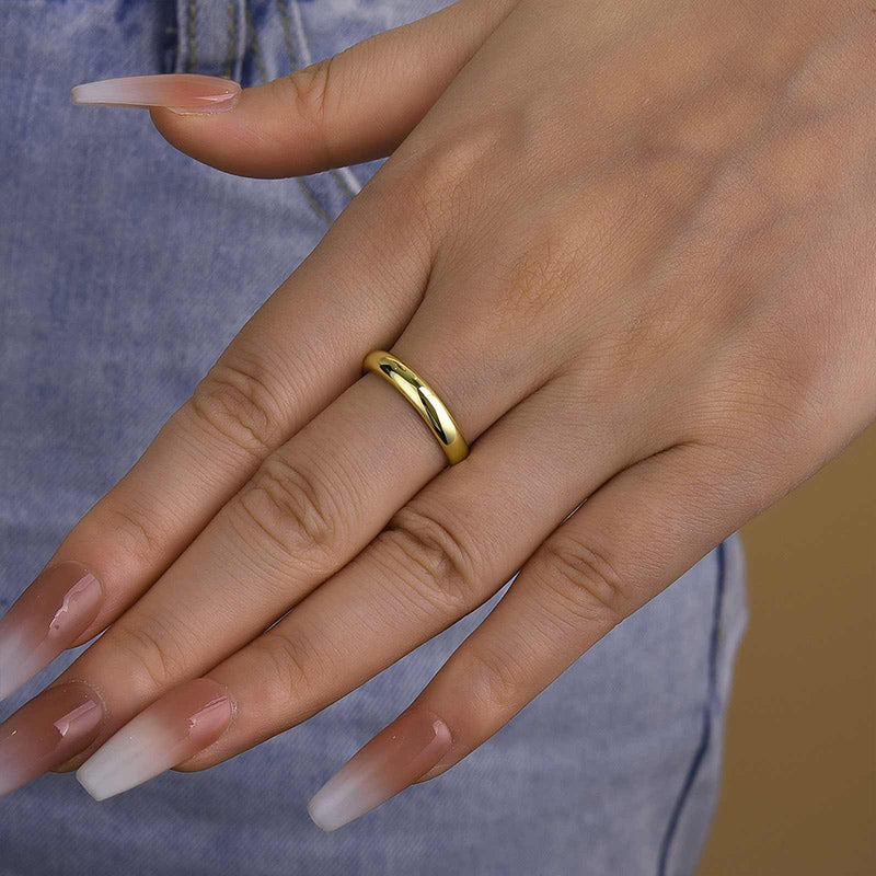 Ahabobo Classic Wedding Band For Women In Sterling Silver