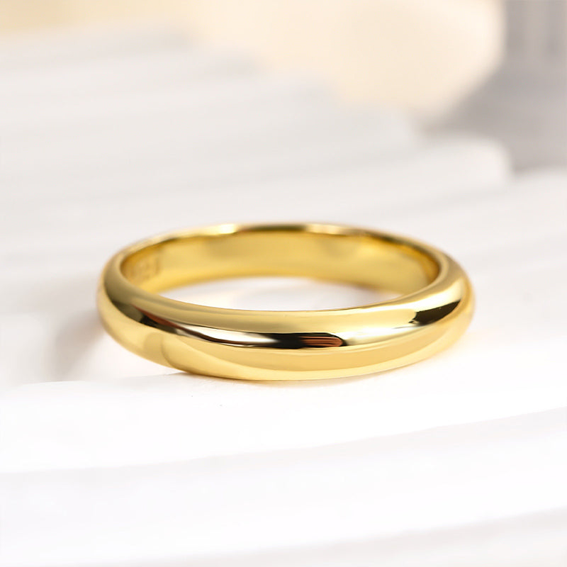 Ahabobo Classic Wedding Band For Women In Sterling Silver
