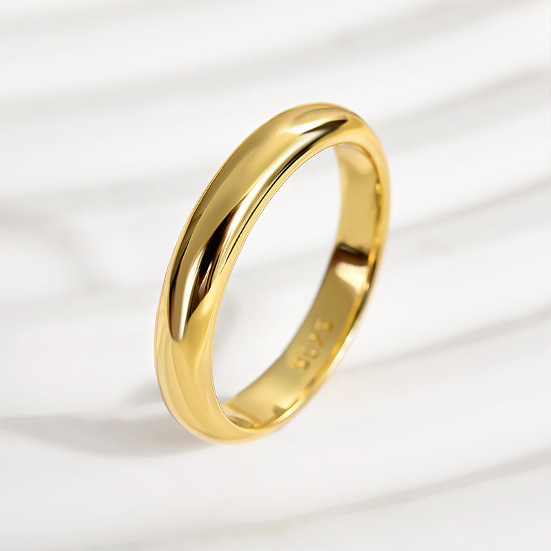 Ahabobo Classic Wedding Band For Women In Sterling Silver