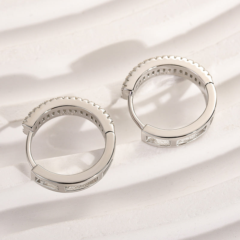 0.58Ct Moissanite Chic Design Stud Earrings