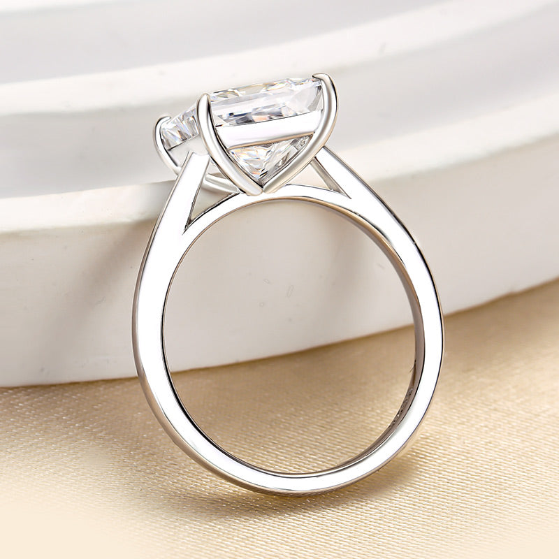 Stunning Square Solitaire Princess Cut Engagement Ring