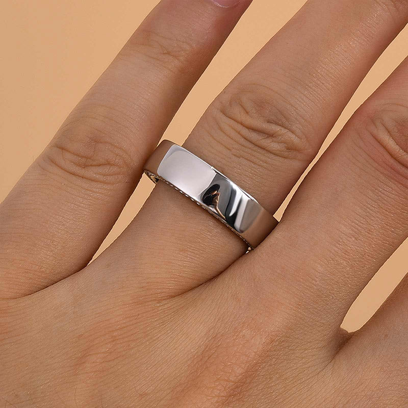Maxine Classic Men's Wide Wedding Band