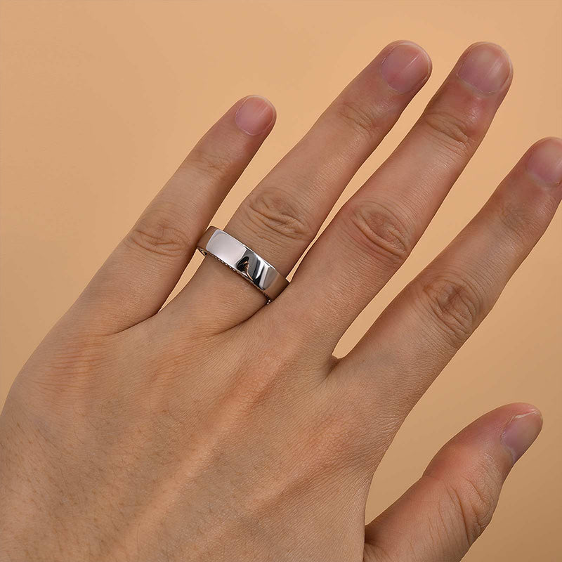 Maxine Classic Men's Wide Wedding Band