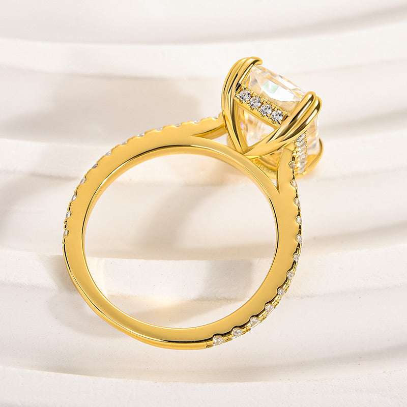 Maxine 4.5 Carat Moissanite Radiant Cut  Engagement Ring