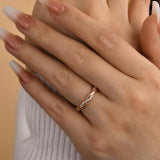 Twist Eternity Sona Simulated Diamonds Wedding Band for Women