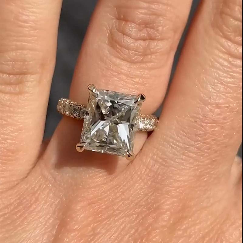Honorable Yellow Gold Radiant Cut Engagement Ring