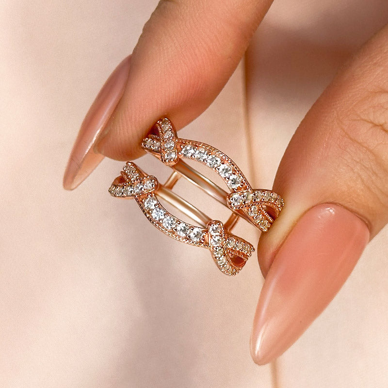 Vintage Round Cut Jacket Wedding Band For Women In Sterling Silver