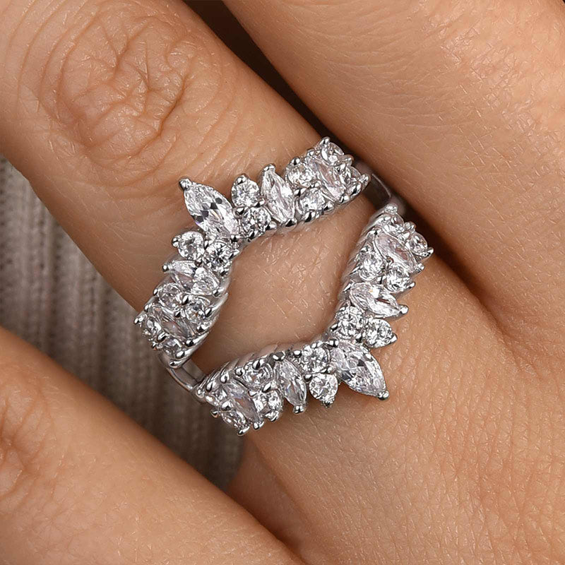 Ahabobo Unique Jacket Wedding Band For Women