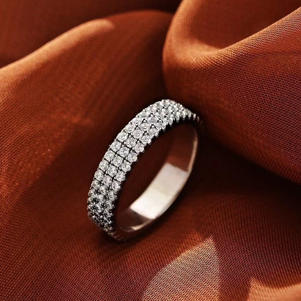 Luxury Pave Eternity Wedding Band For Women