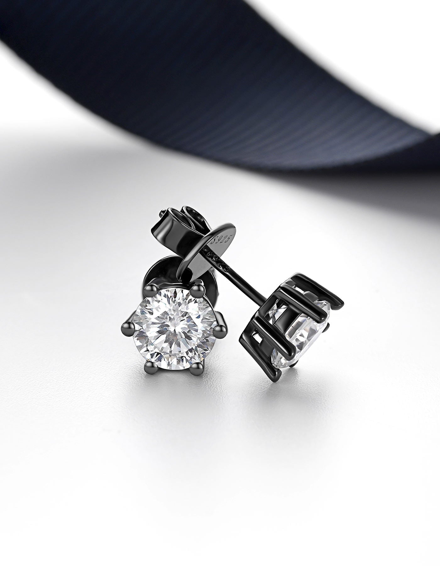 Ahabobo Moissante Stud Earrings 6-Prong Earrings