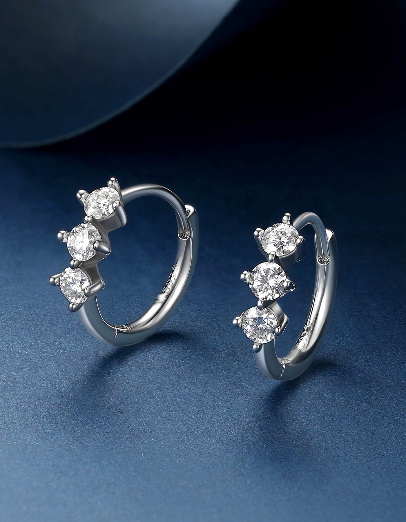 Ahabobo Moissanite Hoop earrings For Women