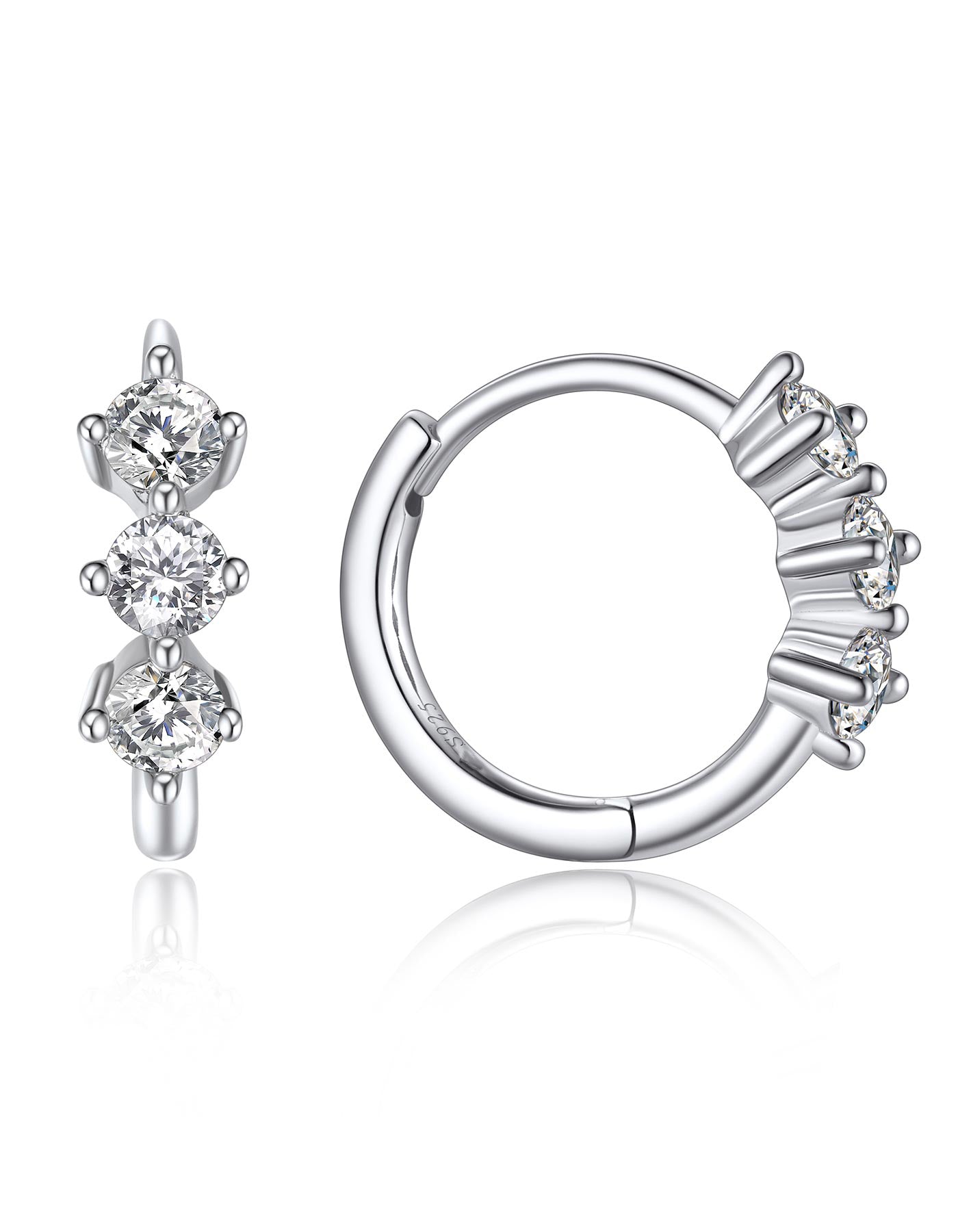 Ahabobo Moissanite Hoop earrings For Women