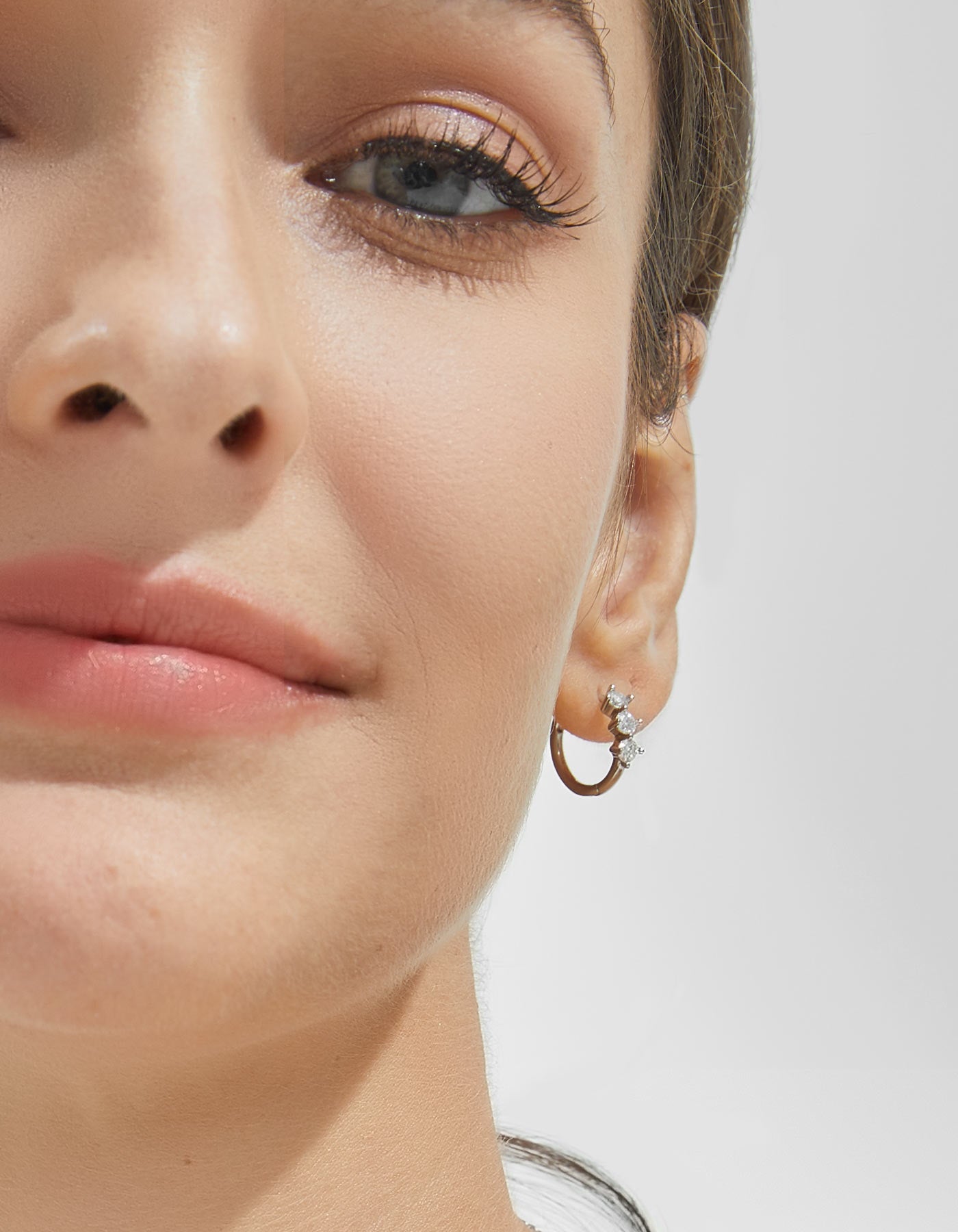 Ahabobo Moissanite Hoop earrings For Women