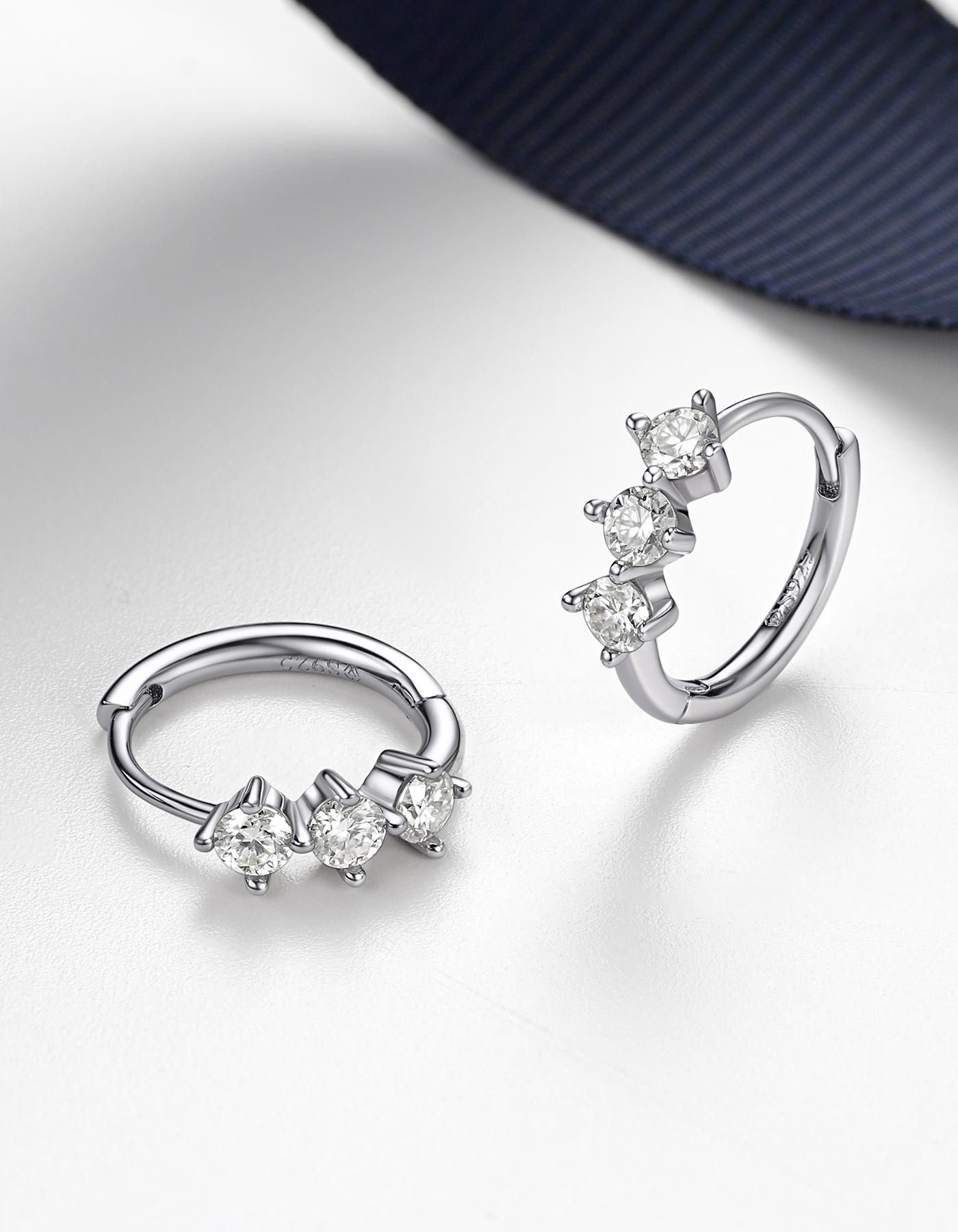 Ahabobo Moissanite Hoop earrings For Women