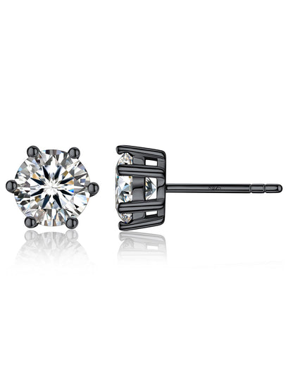 Ahabobo Moissante Stud Earrings 6-Prong Earrings